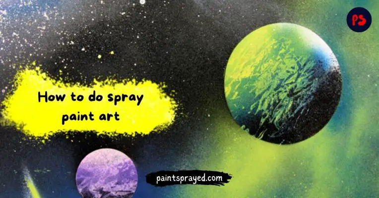 Method to make art with spray paint