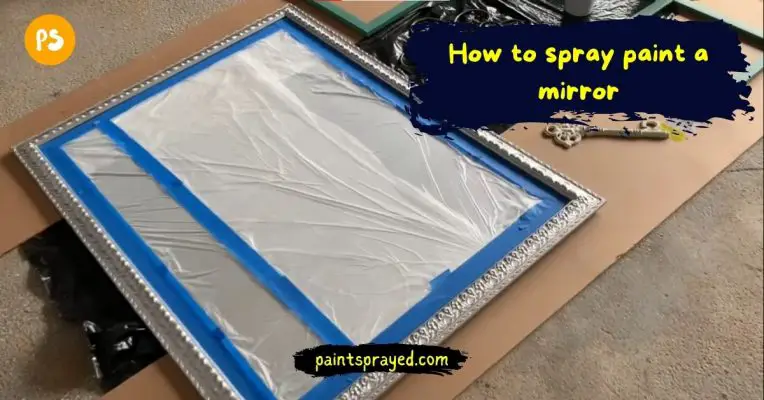 Method to spray paint mirror frame