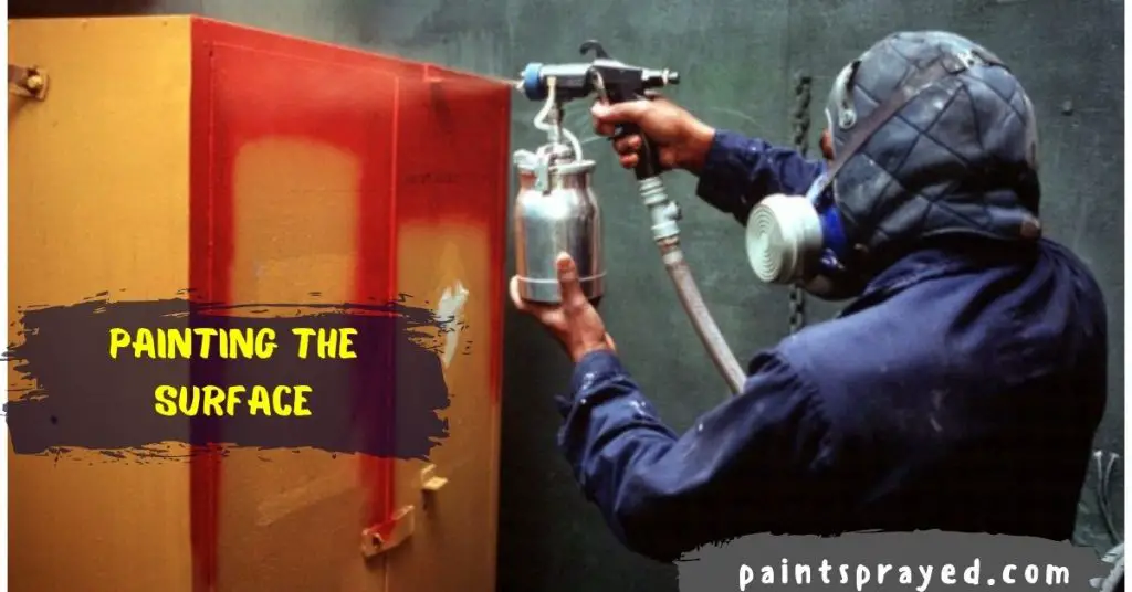 Using paint sprayer with air compressor