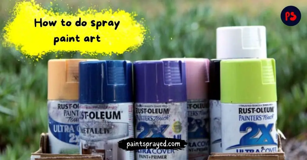making art with spray paint