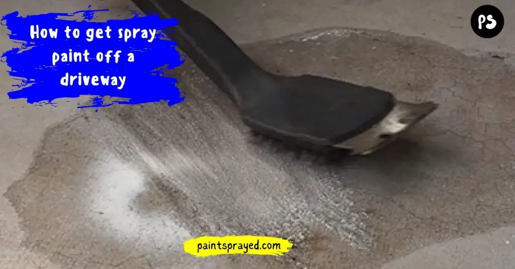 removing the paint from driveway