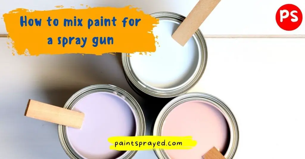 mix paint for spray guns