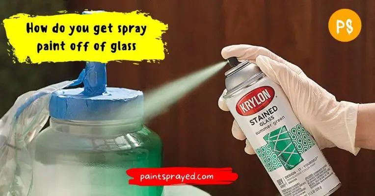 removing spray paint from glass surface