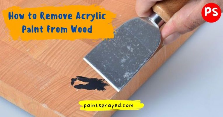 remove acrylic paint from wooden surface