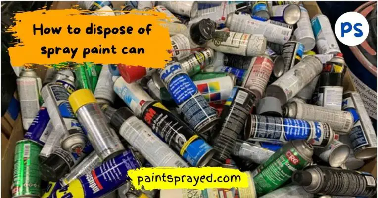 dispose spray paint can