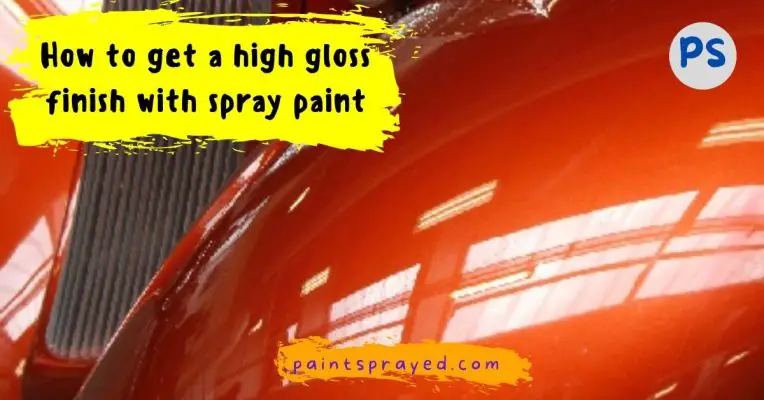 spray painting high gloss finish
