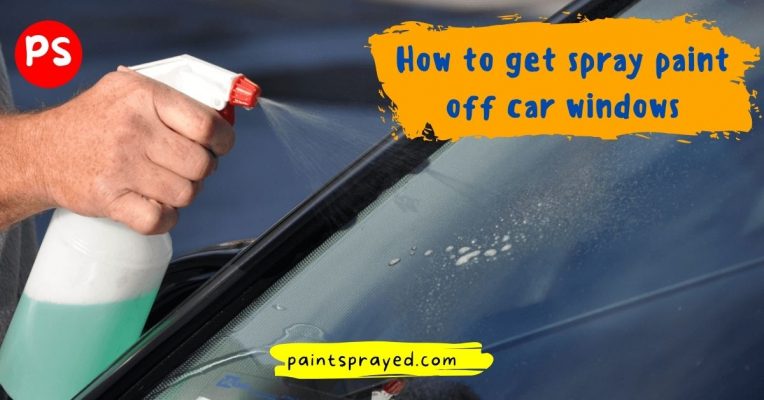 removing spray paint from car window surface