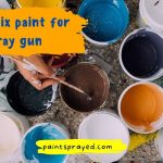 How to mix paint for a spray gun