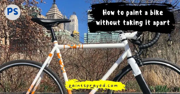 how to paint a bike without taking it apart