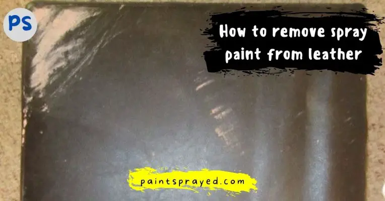 removing paint from leather surface