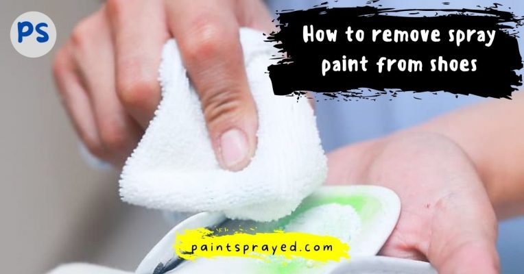 removing paint from shoes