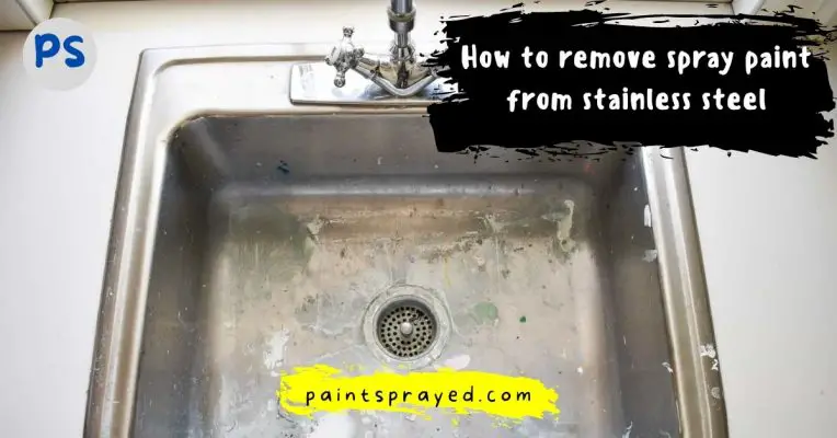 removing paint from stainless steel surface