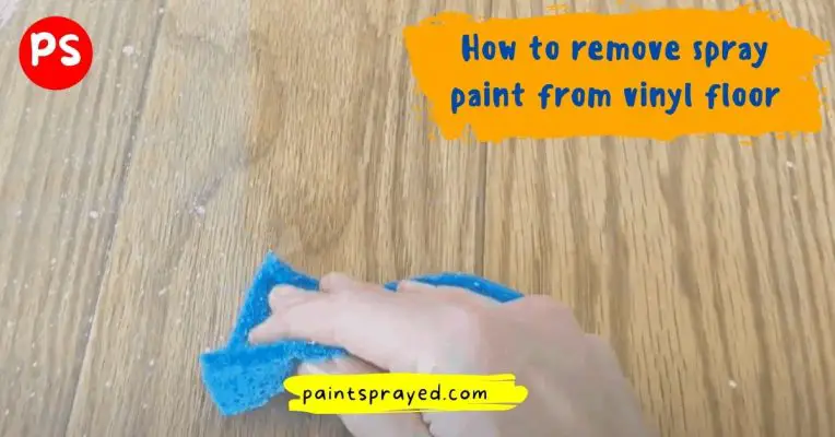 removing paint from vinyl floors