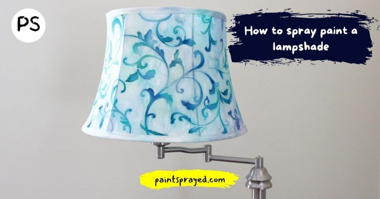 How to spray paint a lampshade