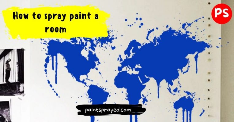 spray painting walls and ceilings