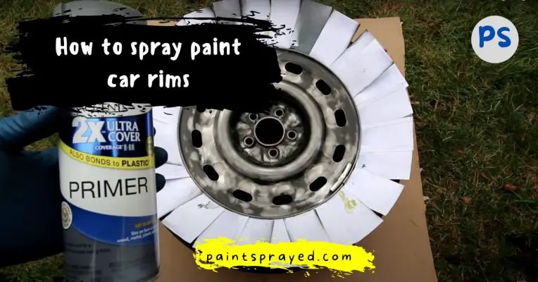 spray painting car rims