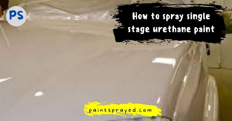 spraying single stage urethane paint