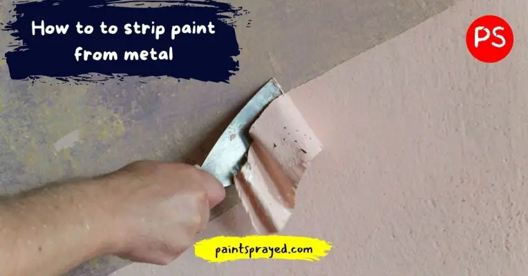 stripping paint from metal surface
