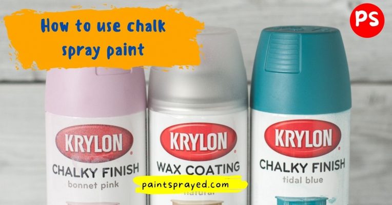 chalk spray painting