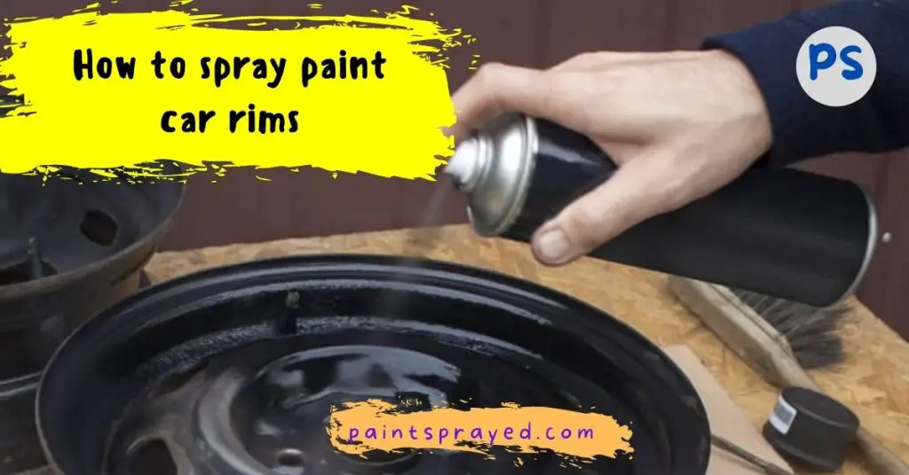 painting car rims with spray cans