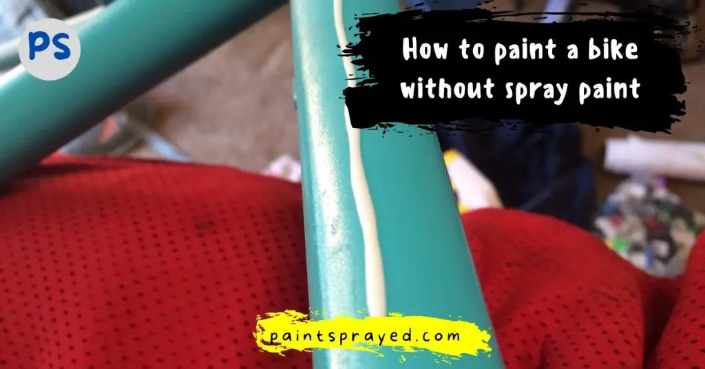 painting bike without using spray cans