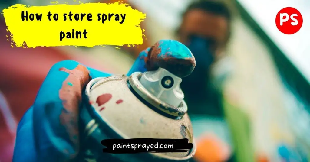 storing spray paint cans