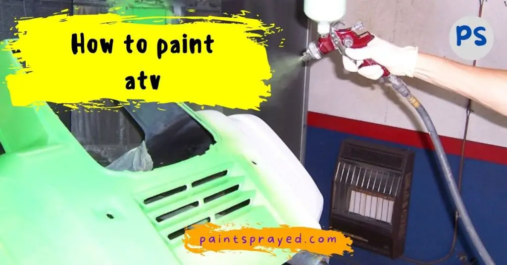 spray painting atv bike