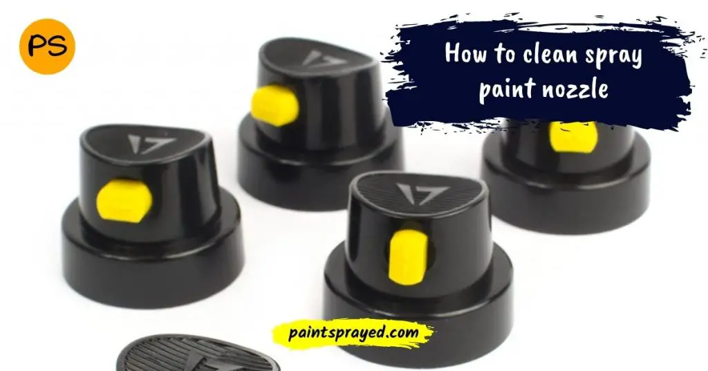 method to clean spray paint tips