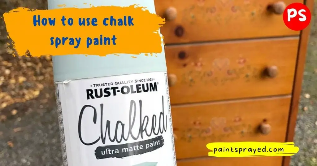 spray painting chalk paint