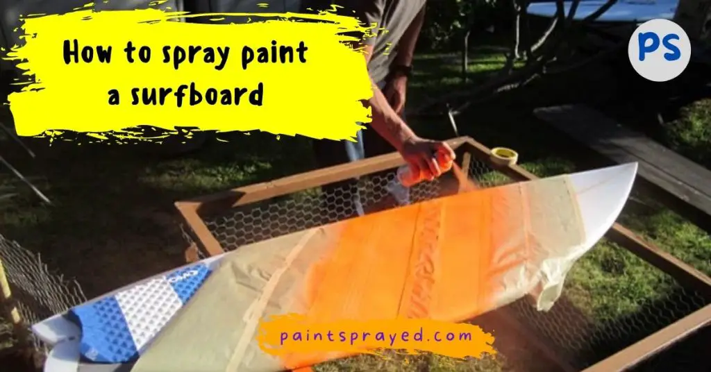 spray paint surfboard surface