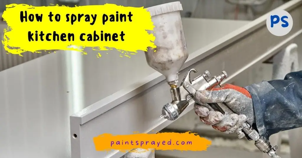 spray paint kitchen cabinet