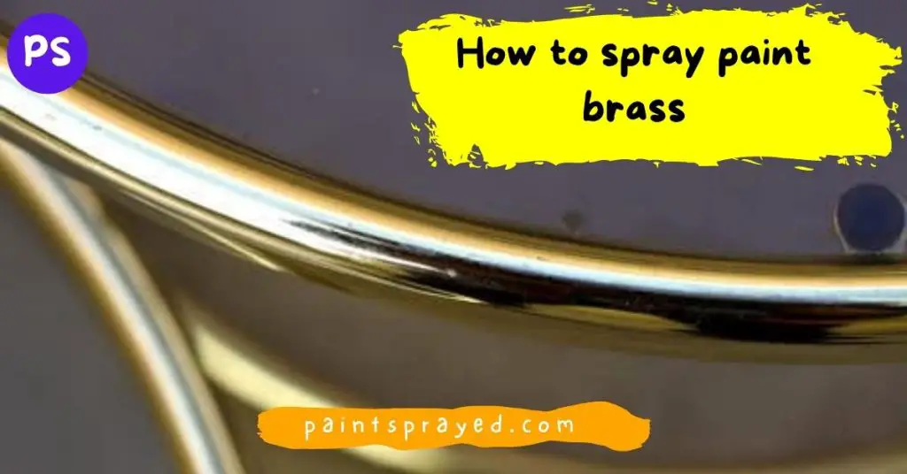 spray paint brass