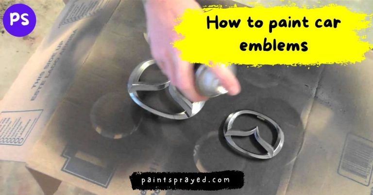 how to remove paint from car emblems