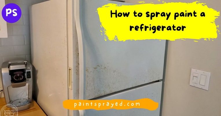 spray paint refrigerator