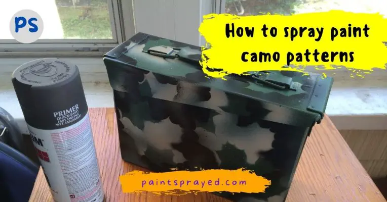 spray painting camo pattern
