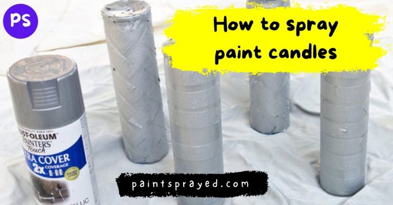 spray paint candle