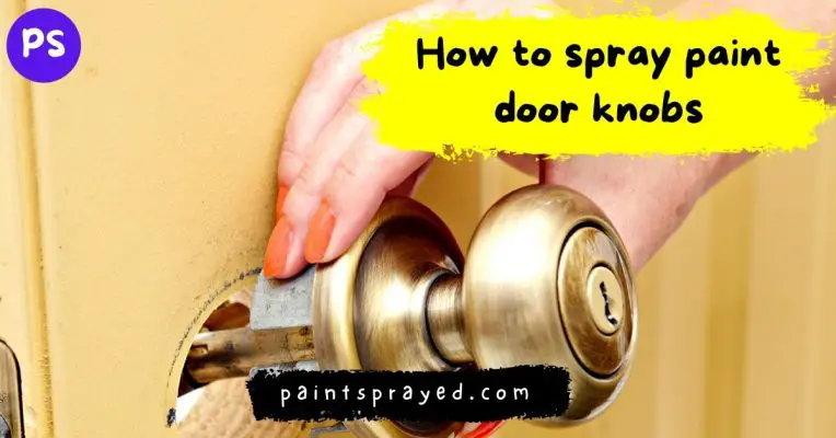 spray paint door knob