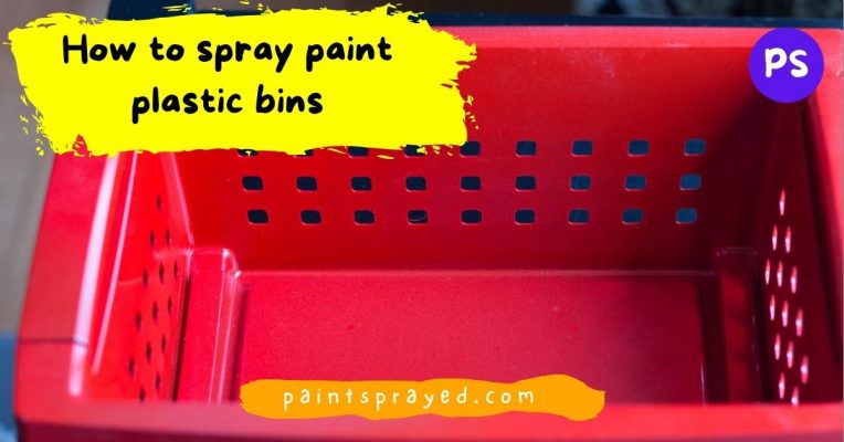 painting plastic bins