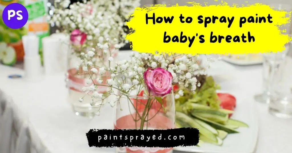 spray paint baby breath