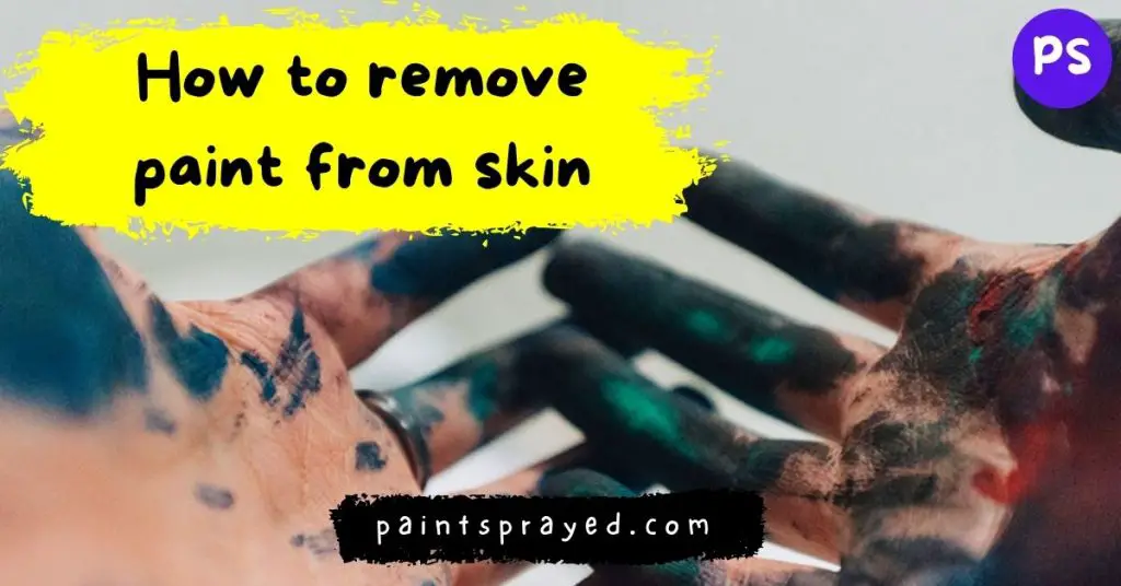 remove spray paint from skin