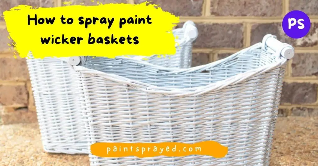 paint wicker baskets
