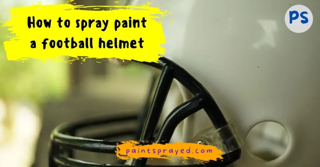 spray paint football helmet