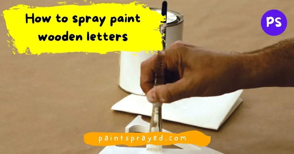 paint wooden letters 
