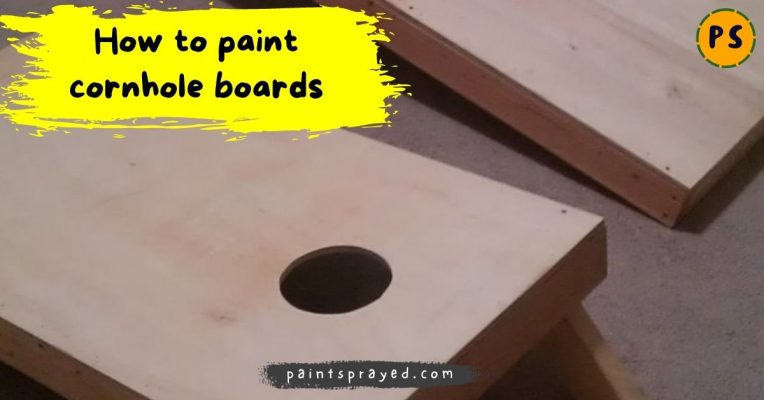 How to paint cornhole boards