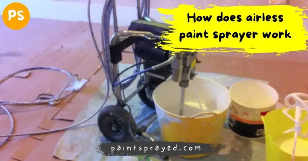 airless spray gun working