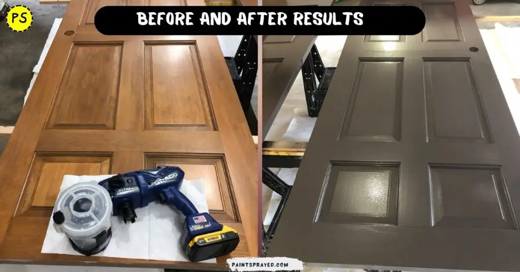 before and after result of door 