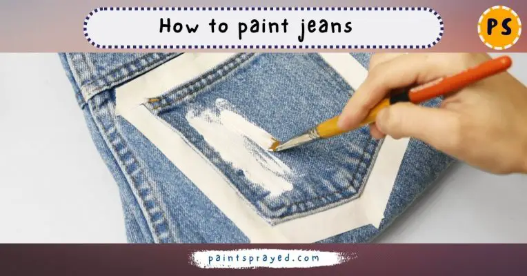 How to paint jeans
