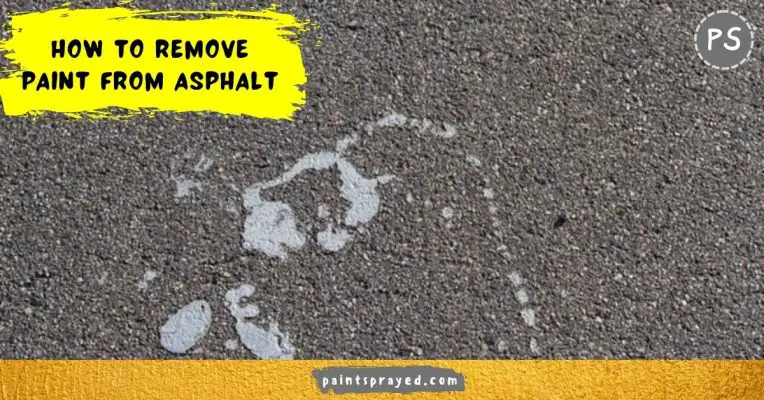 removing paint from asphalt