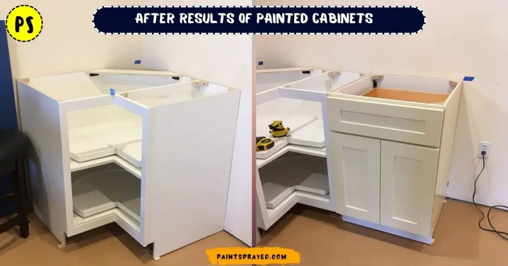 before and after result of cabinets