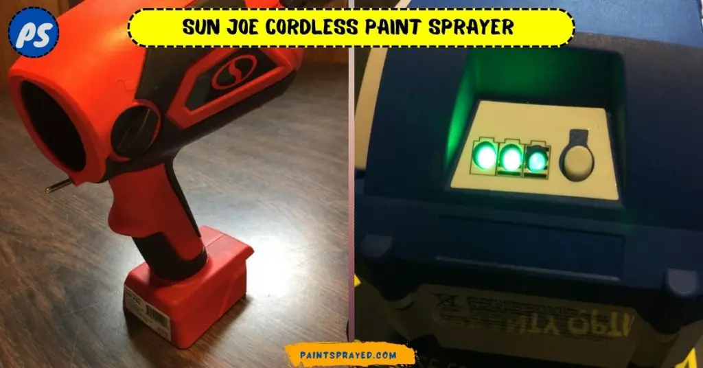 sun joe cordless paint sprayer charging 